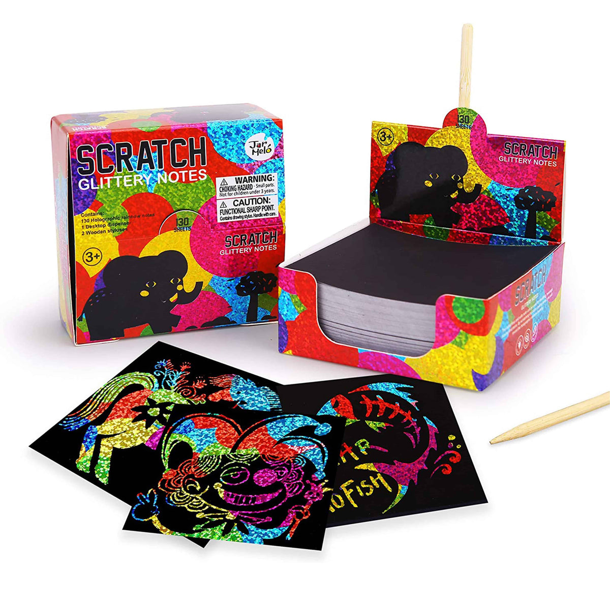 Scratch Glittery Notes