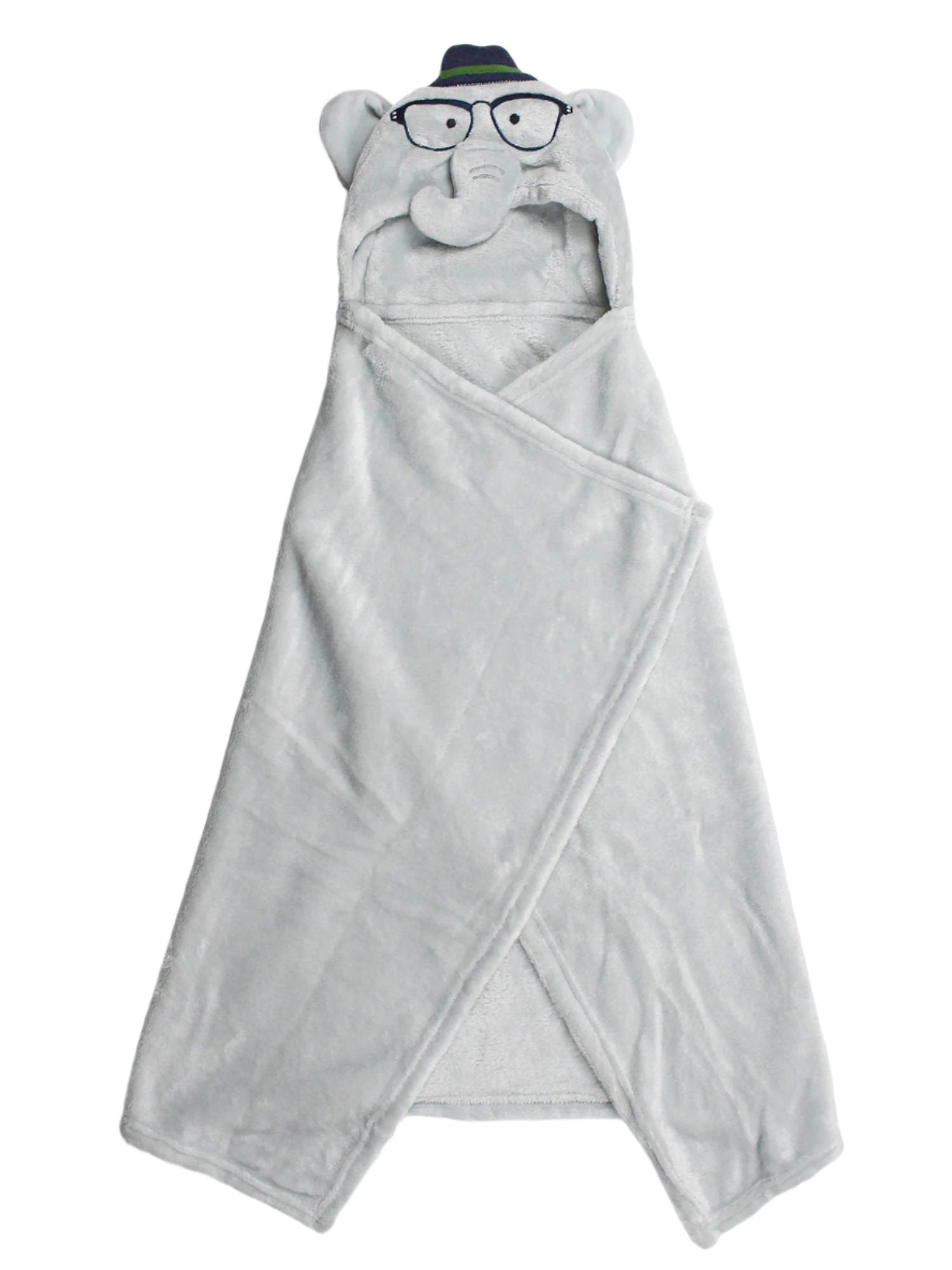 Elephant Hooded Fleece Blanket