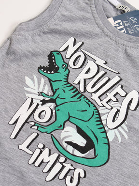 No Rules no limits Gray Top