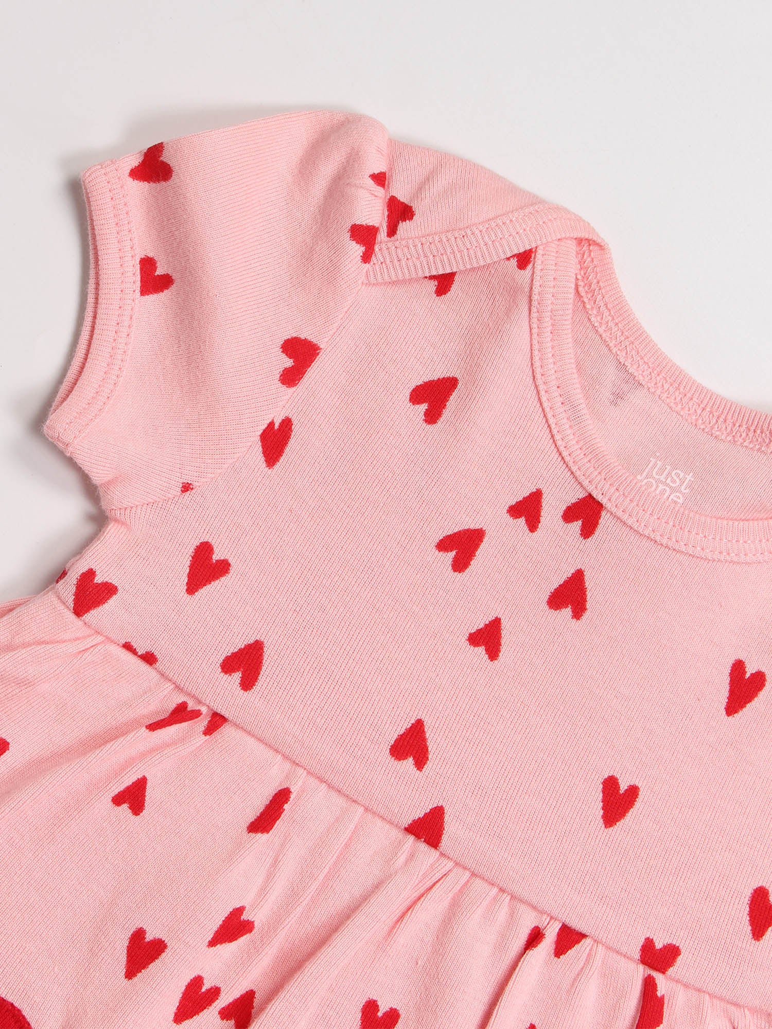 Red Heart Romper Dress