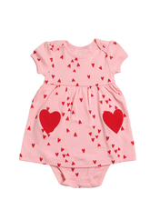 Red Heart Romper Dress