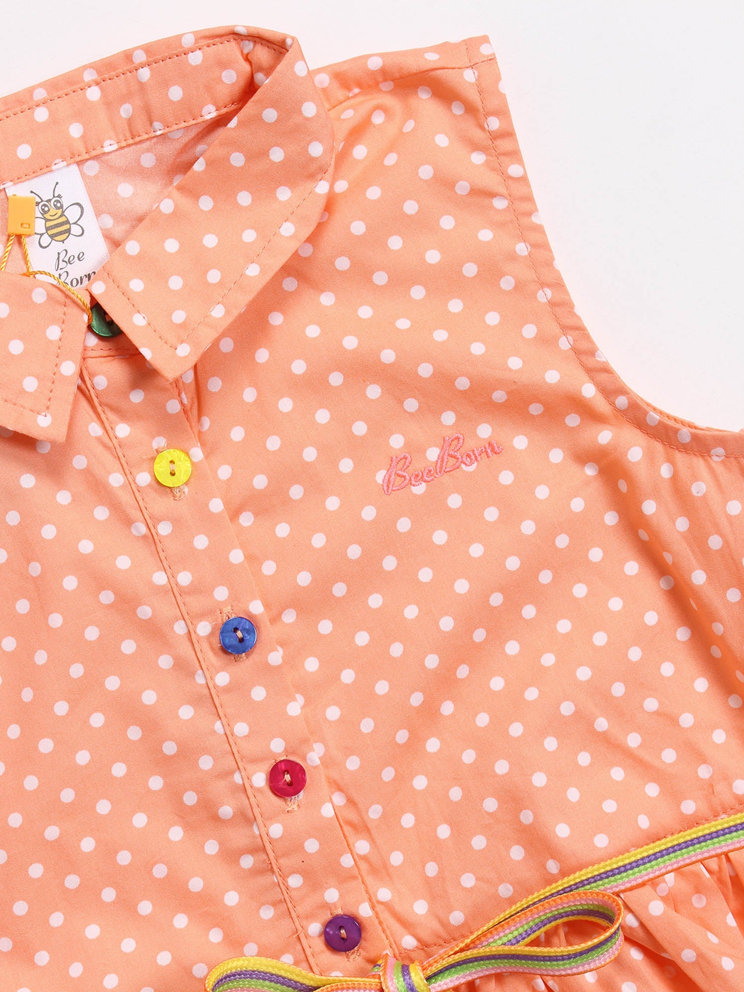 Rainbow Peach Dress