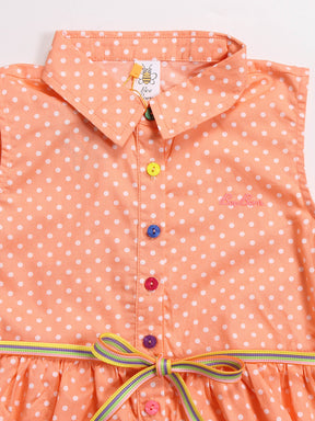 Rainbow Peach Dress