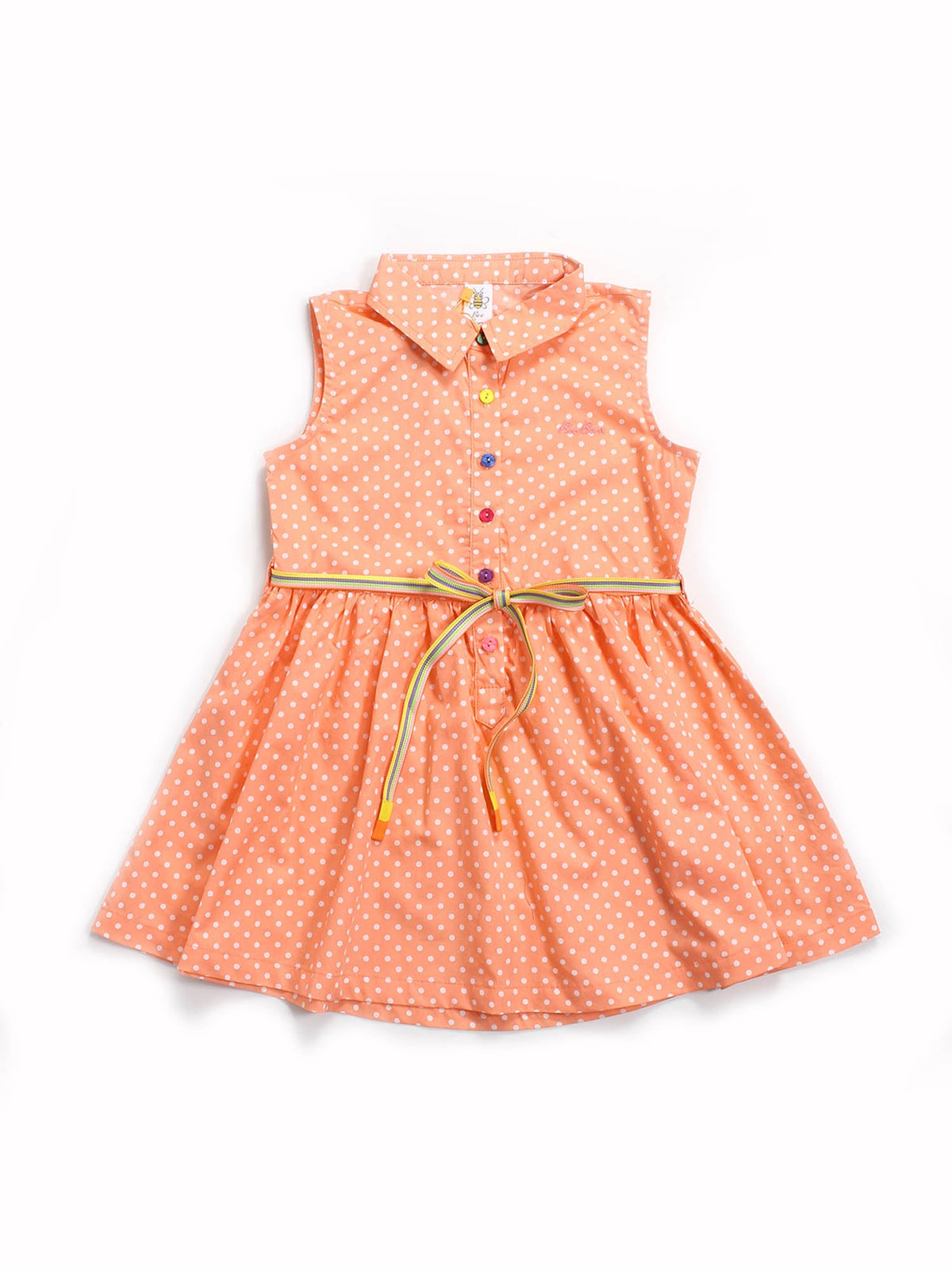 Rainbow Peach Dress